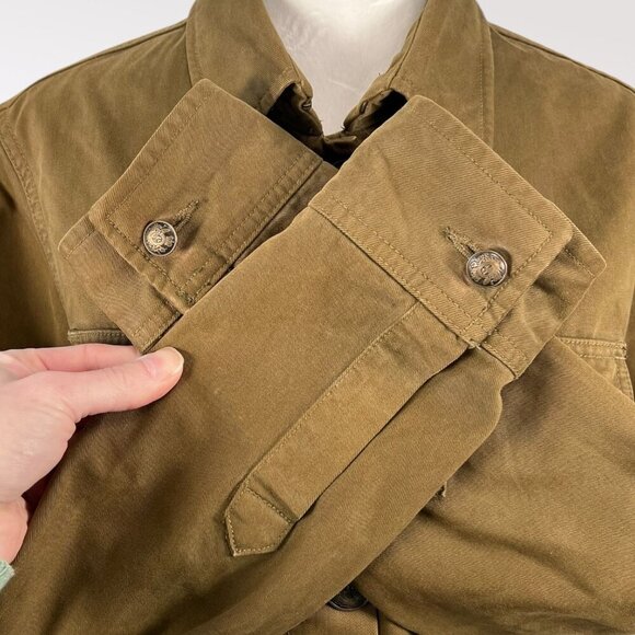 Jack Wills Green Khaki Button Up Field Utility Jacket US 8 - Picture 8 of 11